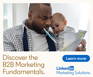 programmatic ad featuring LinkedIn Marketing Solutions