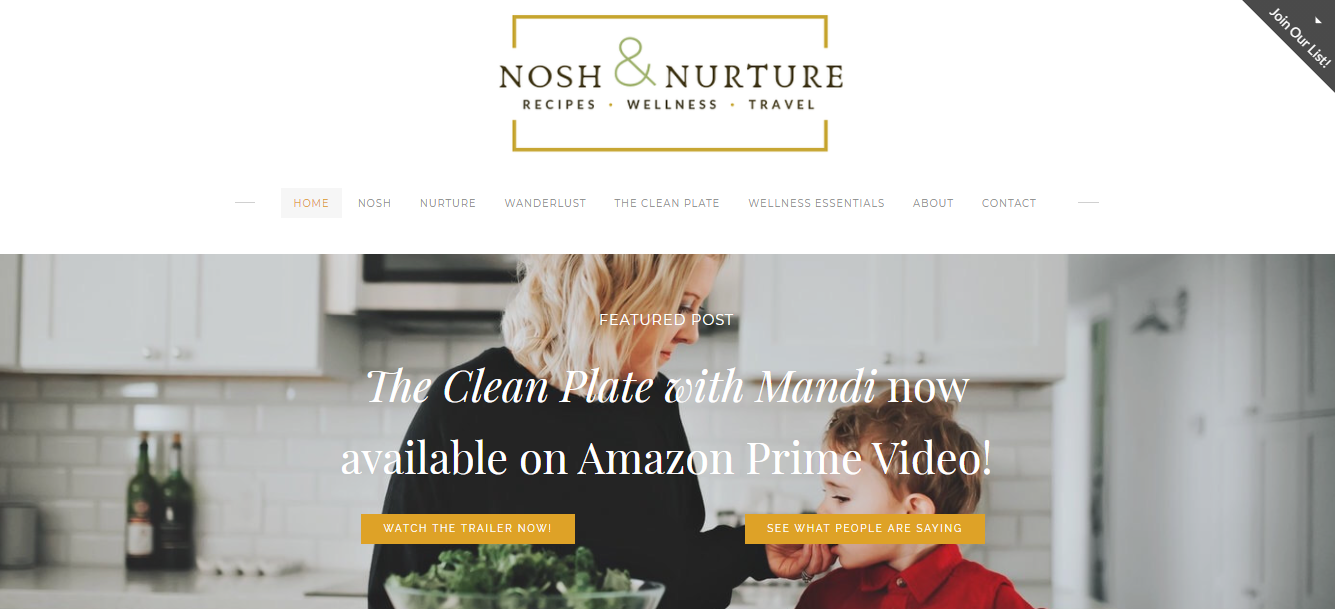 Food Blogger Nosh and Nurture Lands Streaming Show on Amazon Prime