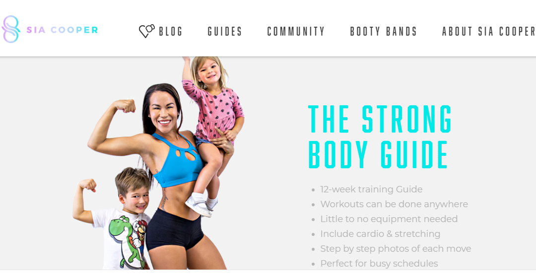 Blogger Sia Cooper Earns Big Talking about Fitness Journey and Motherhood