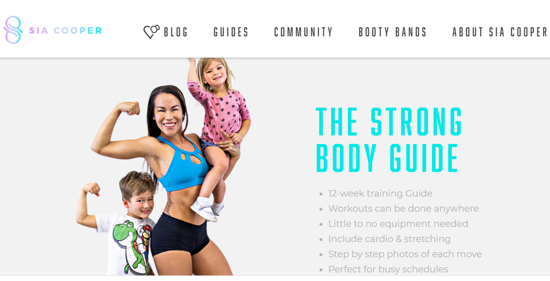 Blogger Sia Cooper Earns Big Talking about Fitness Journey and Motherhood