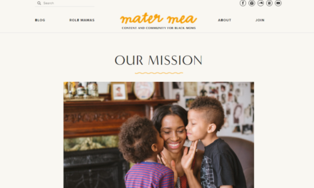 Mater Mea mom blogger about page