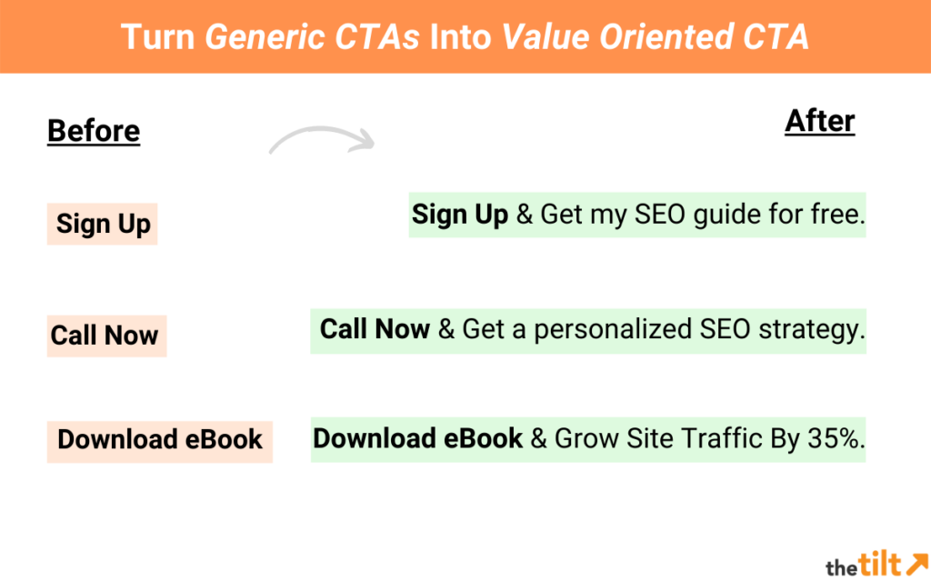 examples of better CTAs for SEO