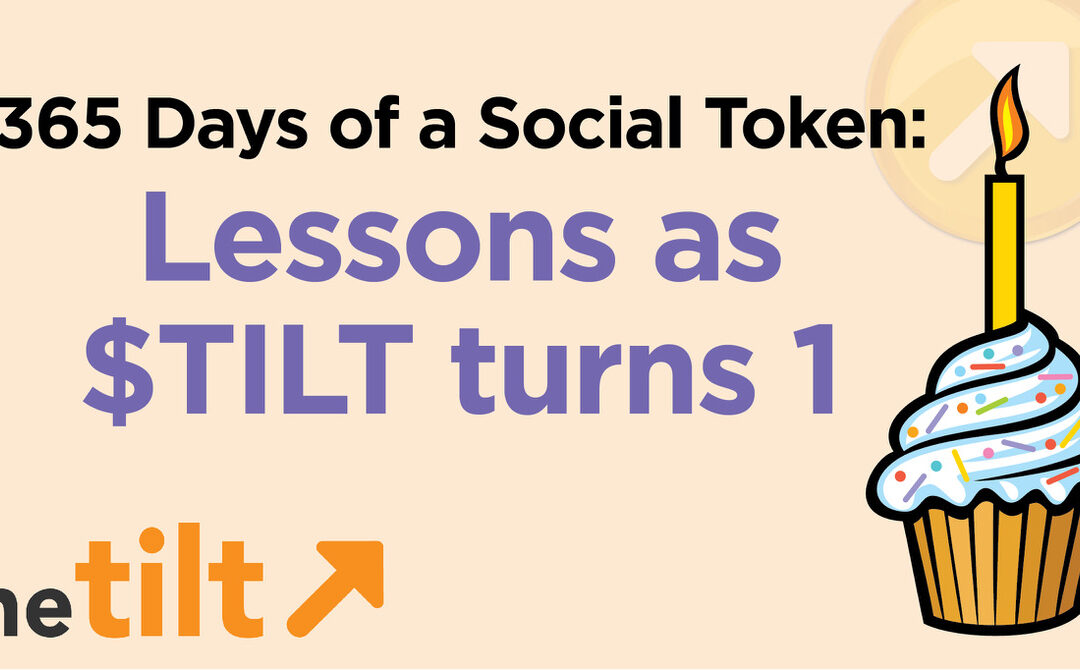Social Tokens: $TILT Coin Launch Lessons