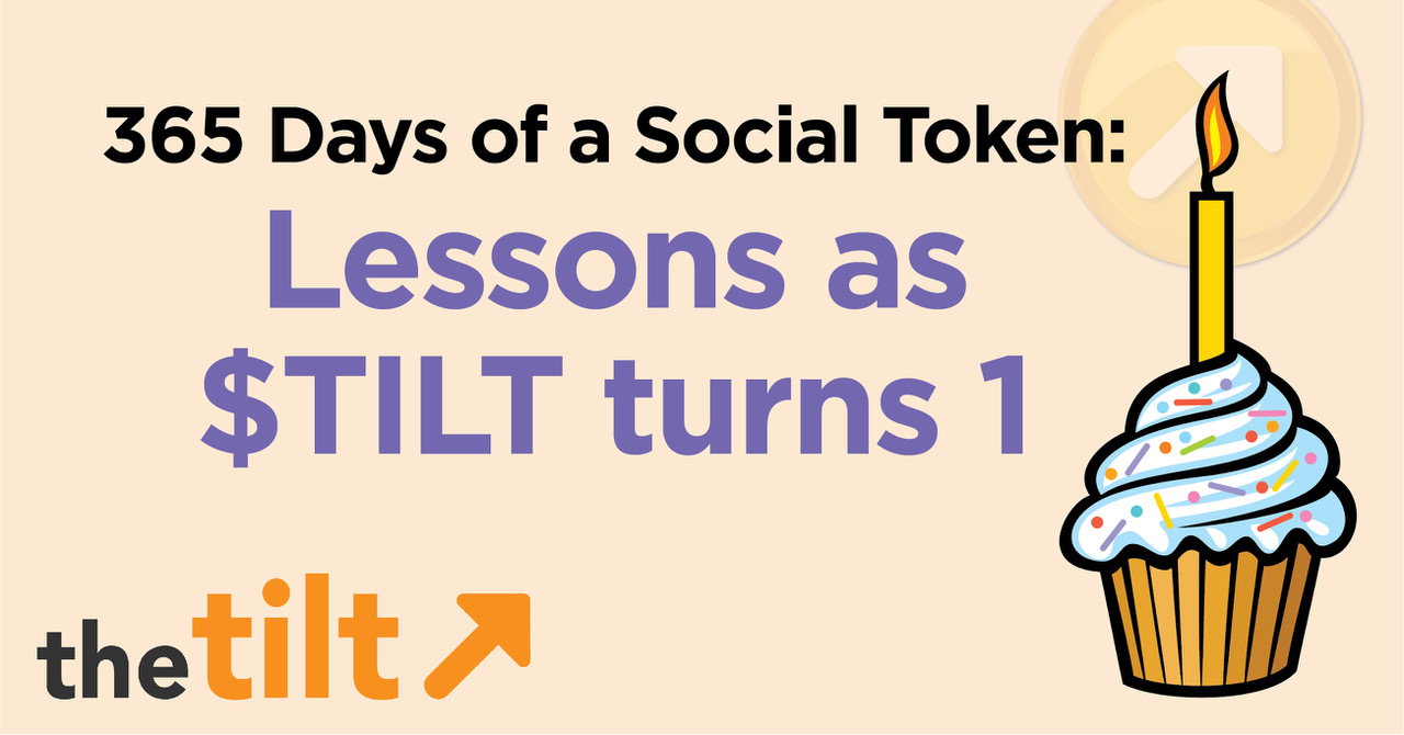 Social Tokens: $TILT Coin Launch Lessons