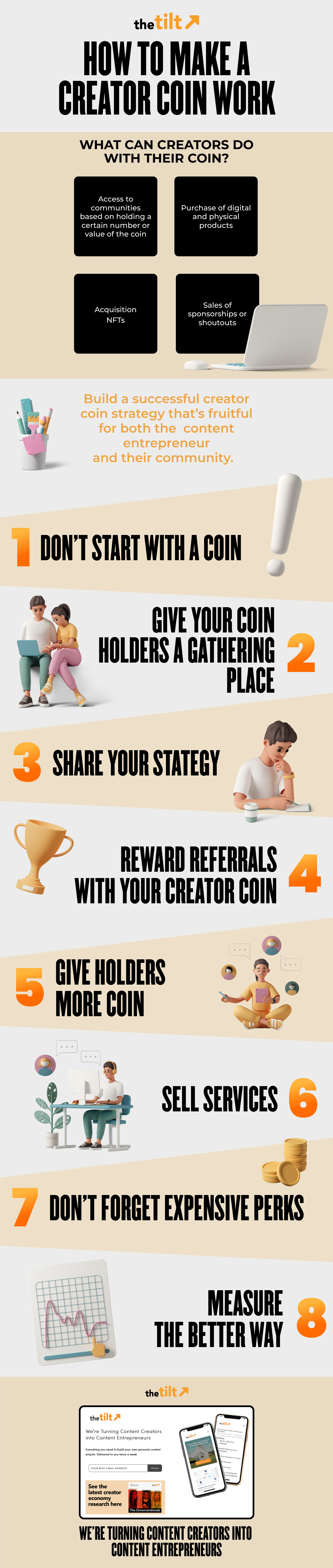 infographic explaining tips on how to use creator coins aka social tokens.