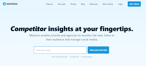 social listening tool mention screenshot