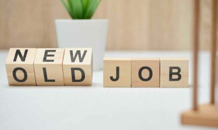 blocks spelling out new and old job signifying a second career as content entrepreneur